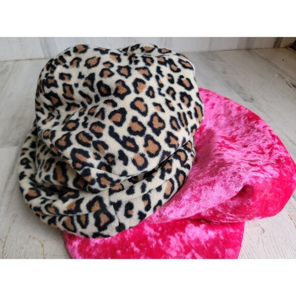Plush cheetah hat costume Halloween set bop pop pink accessory - Picture 9 of 9